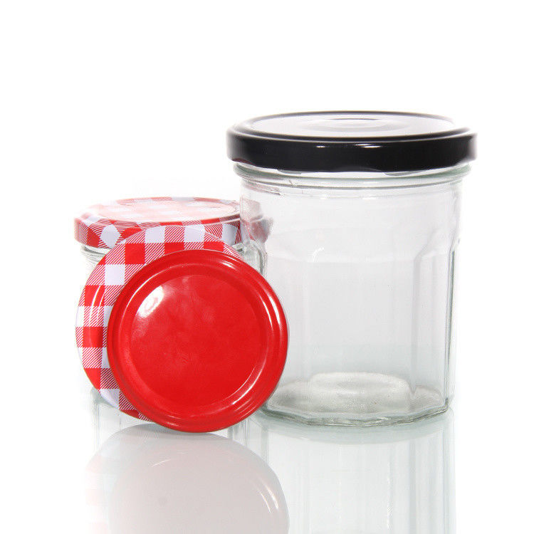 Gráfico de 63 mm 72 mm 82 mm Good Airtight Tinplate Food Storage Jar Coberturas de ferro para garrafa de armazenamento de vidro