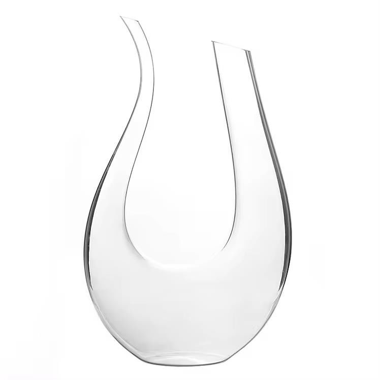 1.6 L Decanter de Vinho Vermelho de Vidro de Cristal Decanter de Carafe de Vinho de Forma U