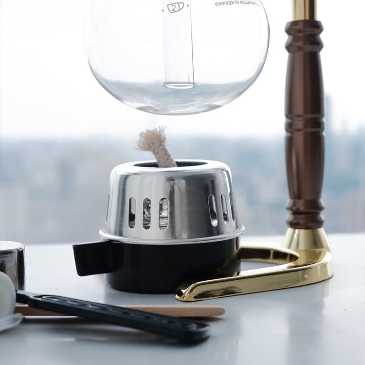 Máquina de café de vidro de borosilicato de design clássico para cozinha 2-5 xícaras de garrafa de café para fabricação profissional de café