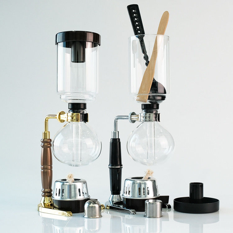 Balsas de sifonas Balsas de cafeteira 3 xícaras 5 xícaras Fabricante de café vidro clássico Balsas de sifonas 3 pessoas Balsas de leite