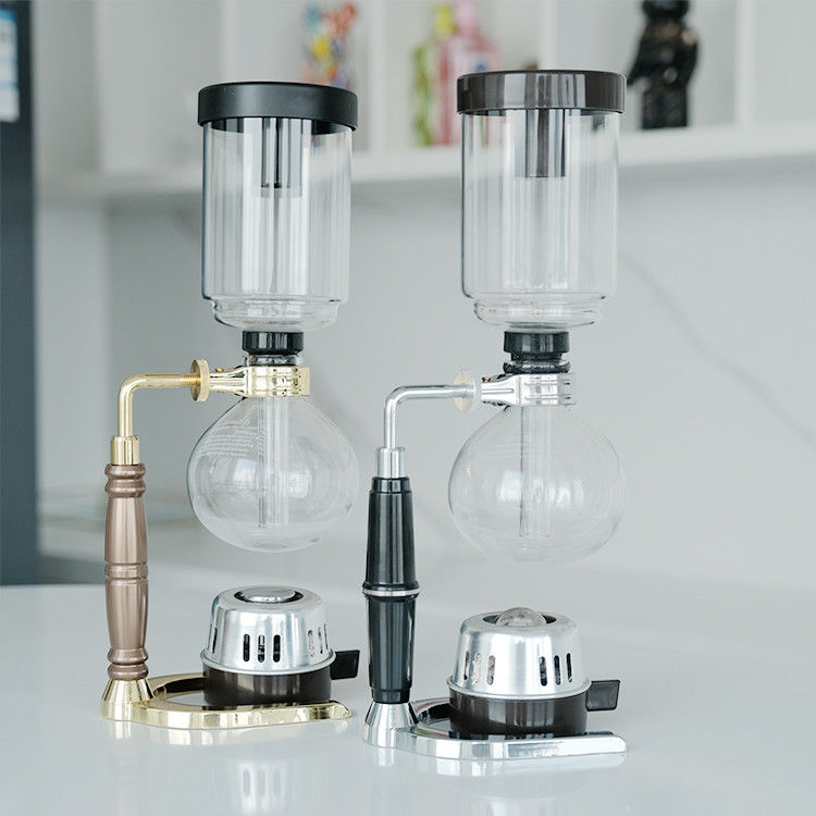 Balsas de sifonas Balsas de cafeteira 3 xícaras 5 xícaras Fabricante de café vidro clássico Balsas de sifonas 3 pessoas Balsas de leite