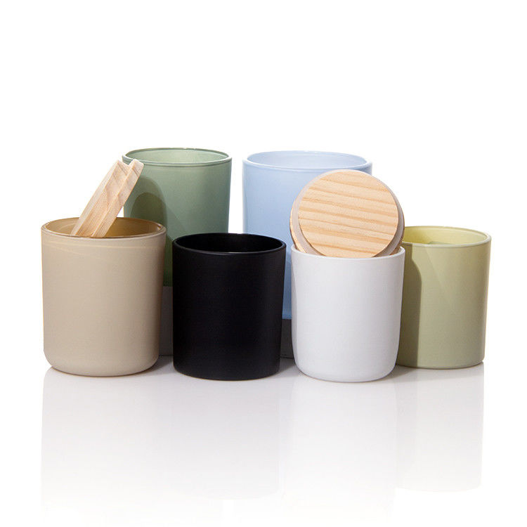 Candeeiros de cores múltiplas, cerâmicas, porta-vidros de velas com tampa de cortiça