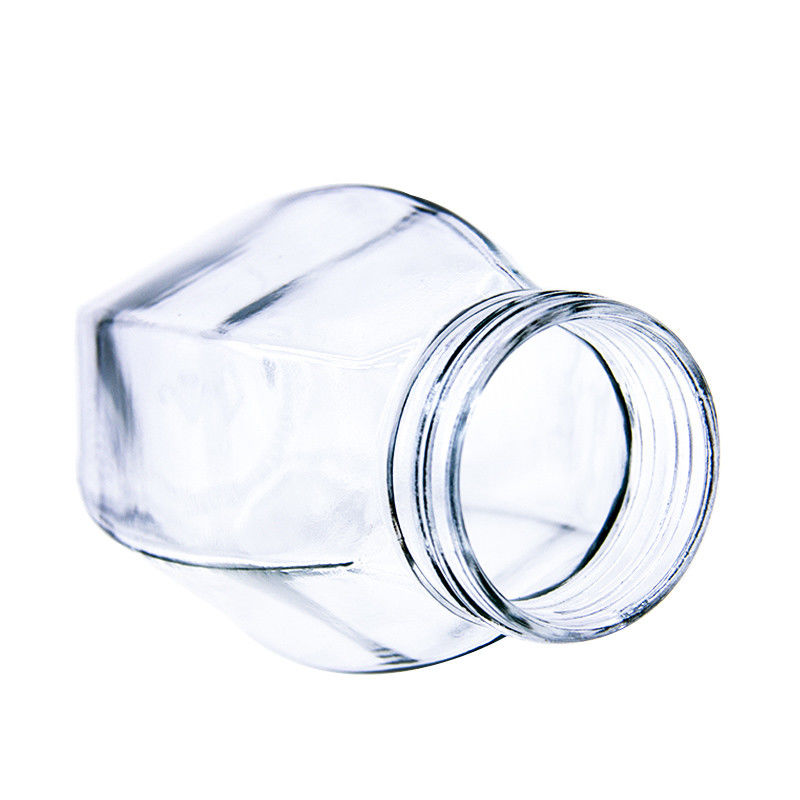 Durável Portátil 190ml 4oz 120ml 180ml Transparente Vaso de Vidro de Mel Para Molho de Marmelada de Chili Quente