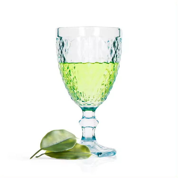 Vintage vidro com costelas Highball Glassware 8oz Collins Glass