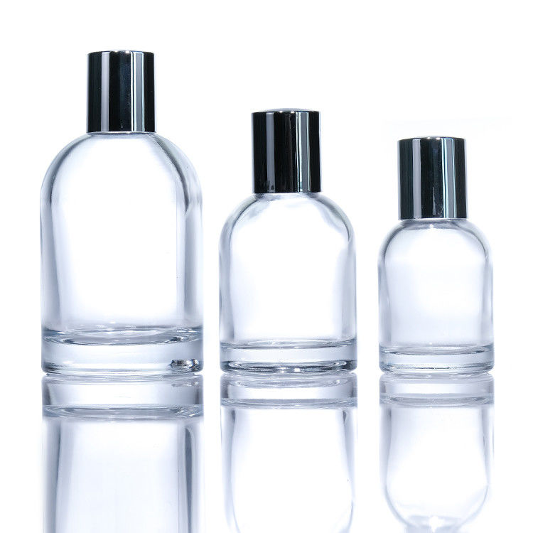 Logotipo personalizado de cilindro 30ml 50ml 100ml Vidro redondo frasco de perfume vazio com tampa e caixa magnética