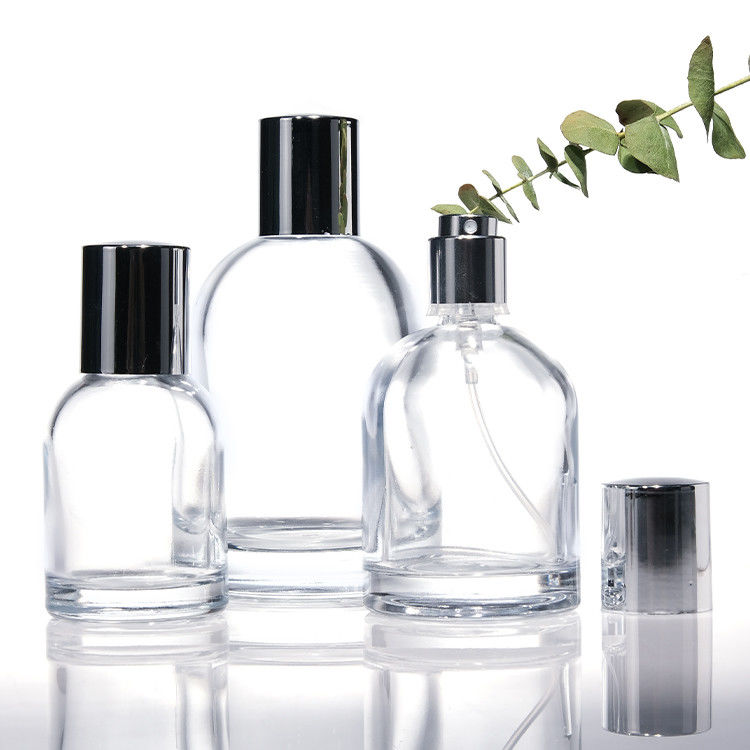 Logotipo personalizado de cilindro 30ml 50ml 100ml Vidro redondo frasco de perfume vazio com tampa e caixa magnética