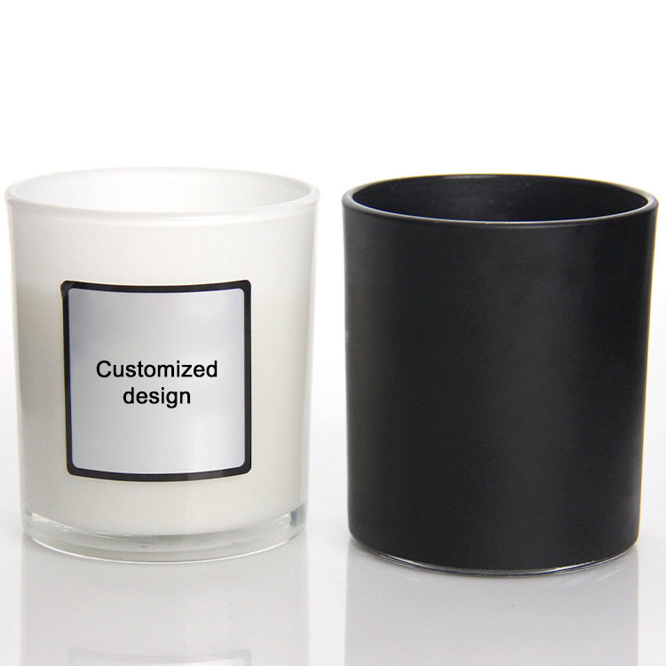 Preço da fábrica Verde Preto Ambar Luxuoso Velas Jar Velas Jar de vidro com caixa