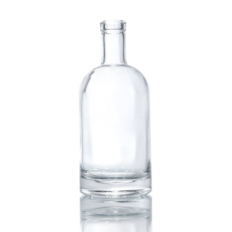Botalhas de vidro Fornecedor 25oz Botalhas de base pesada para Kombucha 750ml Garrafa de vinho Bordeaux de vidro claro