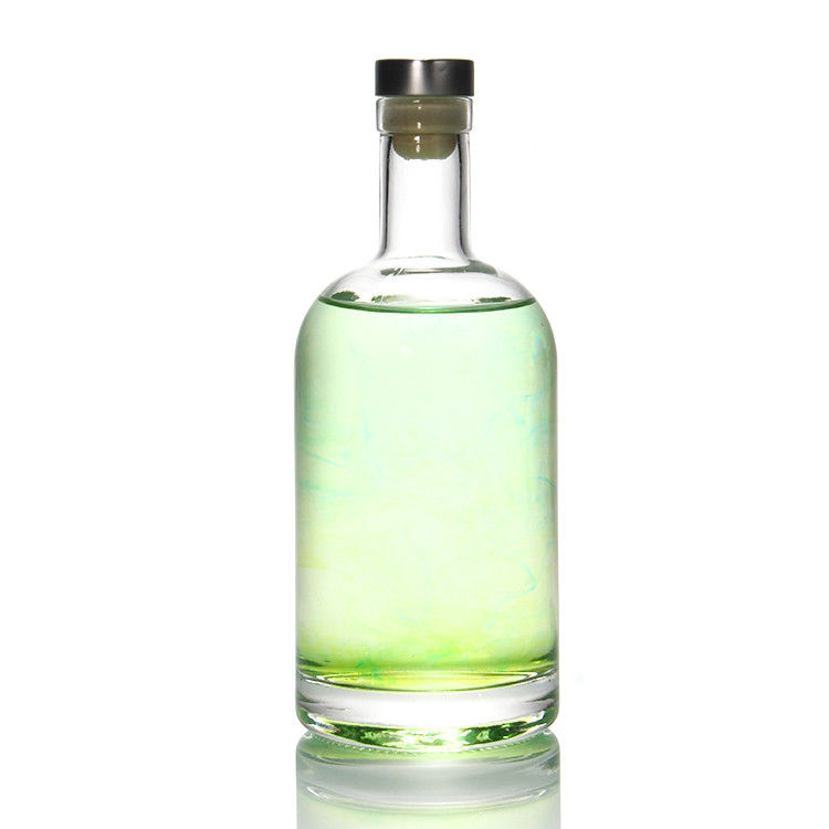 Botalhas de vidro Fornecedor 25oz Botalhas de base pesada para Kombucha 750ml Garrafa de vinho Bordeaux de vidro claro