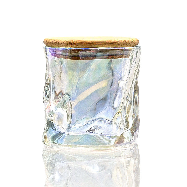 Decoração de casamento de alta qualidade recipiente de vidro porta-velas Borosilicato vela de vidro