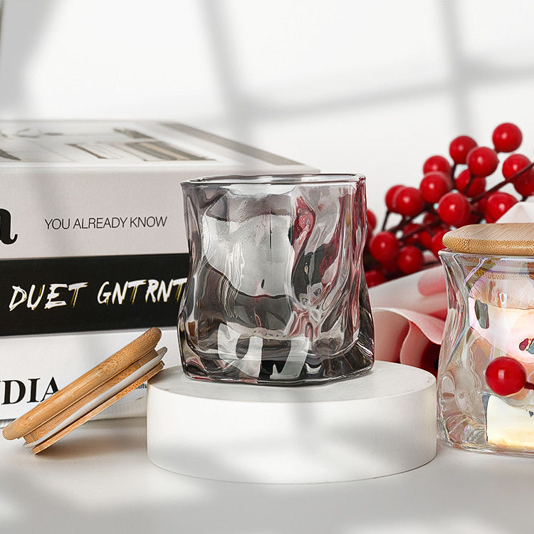 Decoração de casamento de alta qualidade recipiente de vidro porta-velas Borosilicato vela de vidro