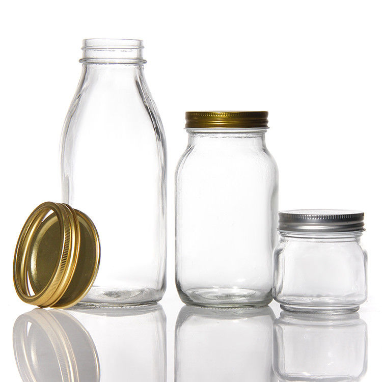 Preço Barato 180 ml 280 ml 380 ml 500 ml embalagem de alimentos frascos de vidro Mason com tampa de parafuso