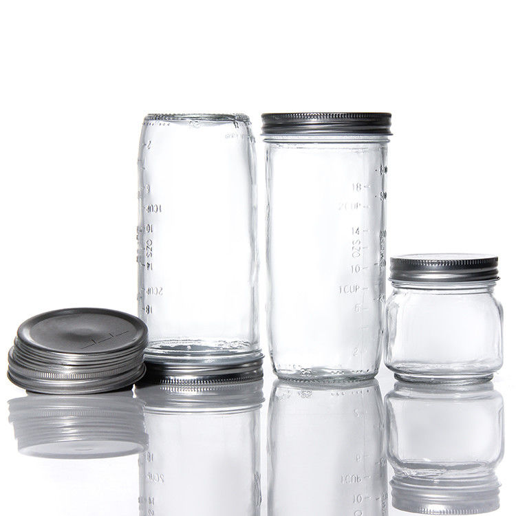 Preço Barato 180 ml 280 ml 380 ml 500 ml embalagem de alimentos frascos de vidro Mason com tampa de parafuso