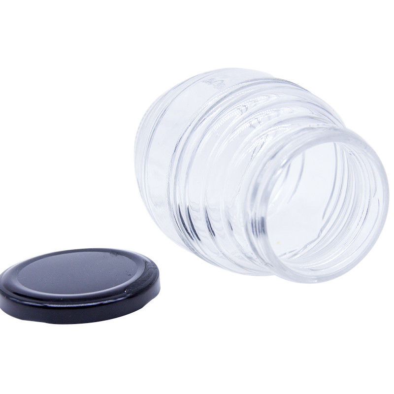 2 oz 3 oz 100 ml 500 ml 1000 ml frasco de vidro transparente com tampa de metal