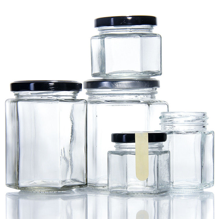 Grau Alimentar 220Ml 280Ml 380Ml 500Ml Vintage Quilted Tea Canister Jar de Vidro Com Tapete Lug