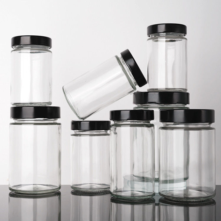 Jarro de armazenamento de vidro selado Garrafa de vidro transparente de cozinha adequada para decapagem de alimentos
