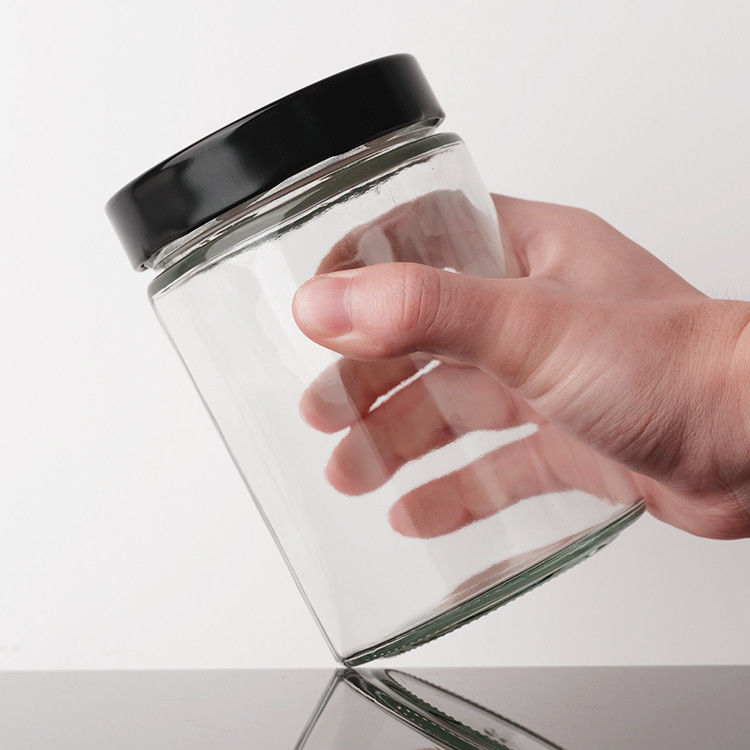 Jarro de armazenamento de vidro selado Garrafa de vidro transparente de cozinha adequada para decapagem de alimentos