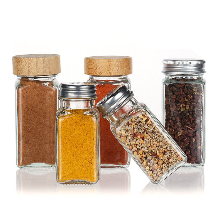 Garrafas de especiarias de vidro garrafas de armazenamento de temperos com funil dobrável Kitchen Bbq Tool Herb & Spice Tools