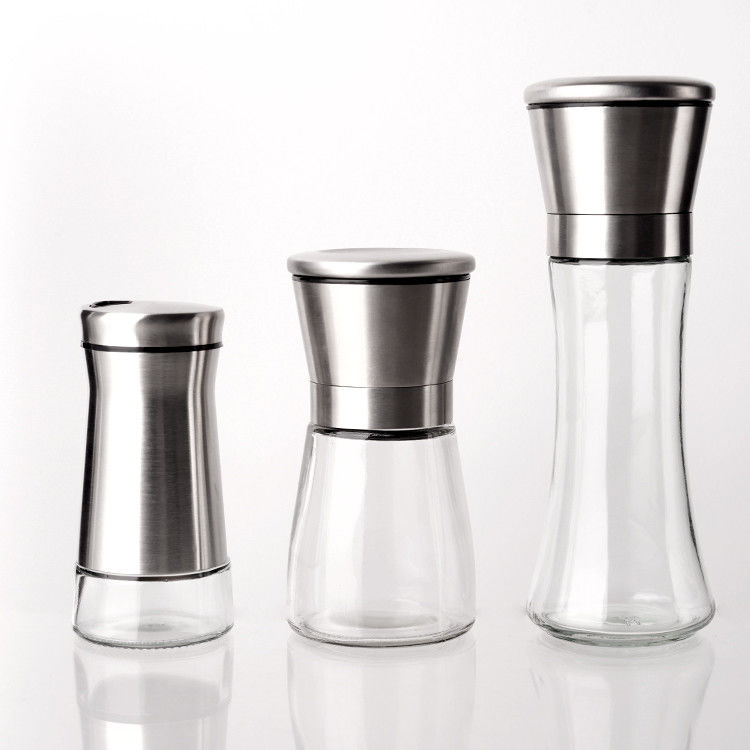 Fabricante Recipiente de armazenamento de alimentos Recipiente de cozinha 4 oz frascos de especiarias de vidro com tampa