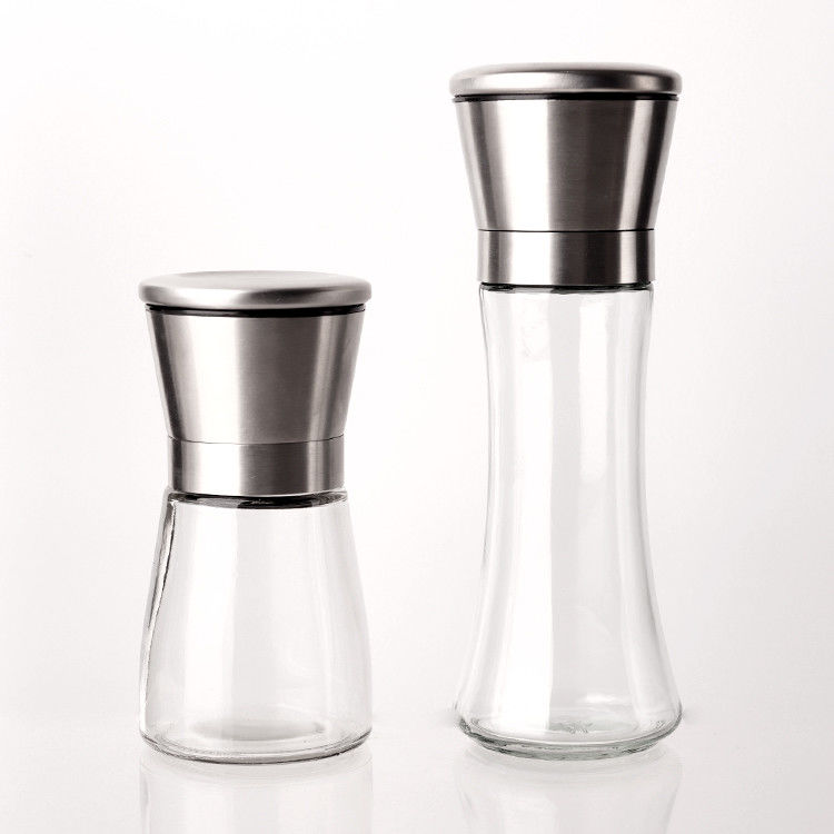 Logotipo personalizável Vários estilos 40Z 8OZ frascos de vidro de especiarias com tampas de shaker tampa para especiarias