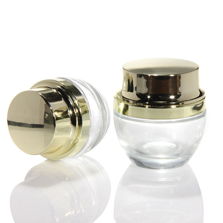 Frascos de vidro de creme por grosso 5Ml 10Ml 15Ml 20Ml 30Ml 50Ml Cosméticos Frascos de vidro de creme para cabelo com tampa