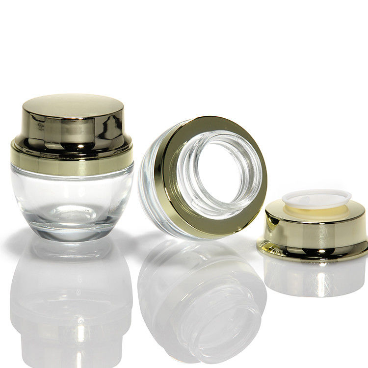 Frascos de vidro de creme por grosso 5Ml 10Ml 15Ml 20Ml 30Ml 50Ml Cosméticos Frascos de vidro de creme para cabelo com tampa