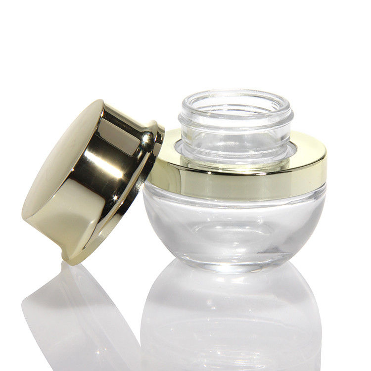 Frascos de vidro de creme por grosso 5Ml 10Ml 15Ml 20Ml 30Ml 50Ml Cosméticos Frascos de vidro de creme para cabelo com tampa