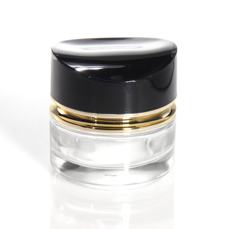 Frasco de Creme de Vidro de Luxo 50g 30ml Frasco de Creme de Vidro de Pele Vazia Frasco de Cosméticos Com Coberturas