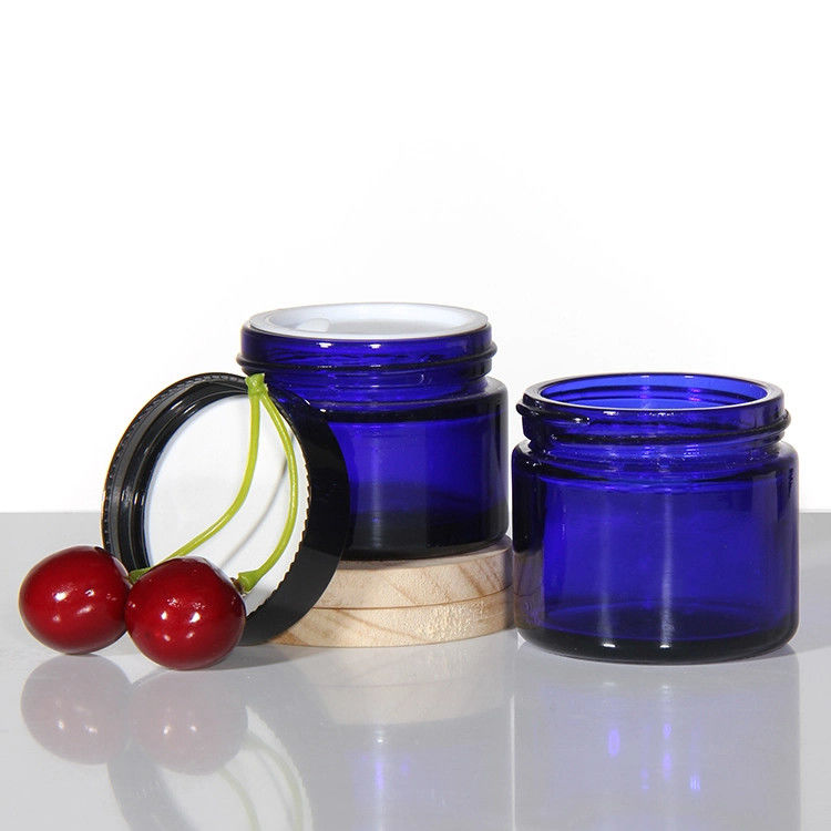 Garrafa de vidro Creme Logotipo personalizável Garrafas de creme Cosméticos Garrafas para hidratante 50g 100g 200g