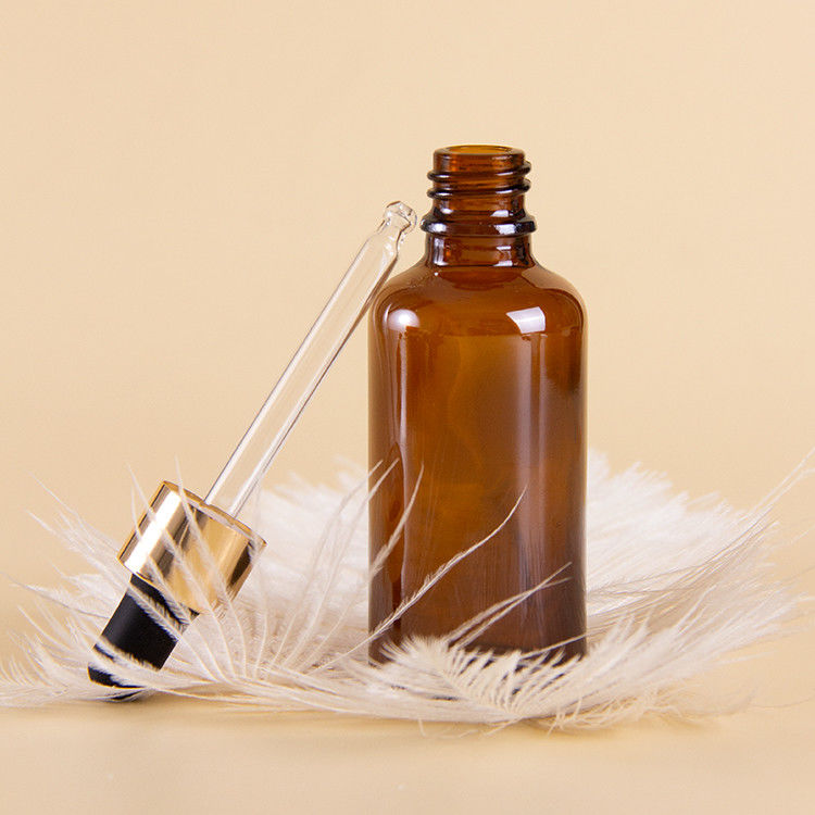 Óleo essencial 15 ml 30 ml 60 ml Vidro UV vazio revestido de ouro