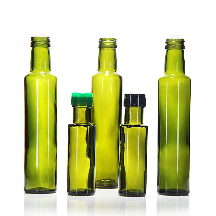 Garrafas de vidro de azeite de oliva de 500 ml e 750 ml quadradas com rolha ou tampa de parafuso