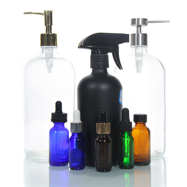 30 ml 120 ml bomba de vidro loção spray creme rolante gotas de soro frasco recipiente para embalagem cosmética