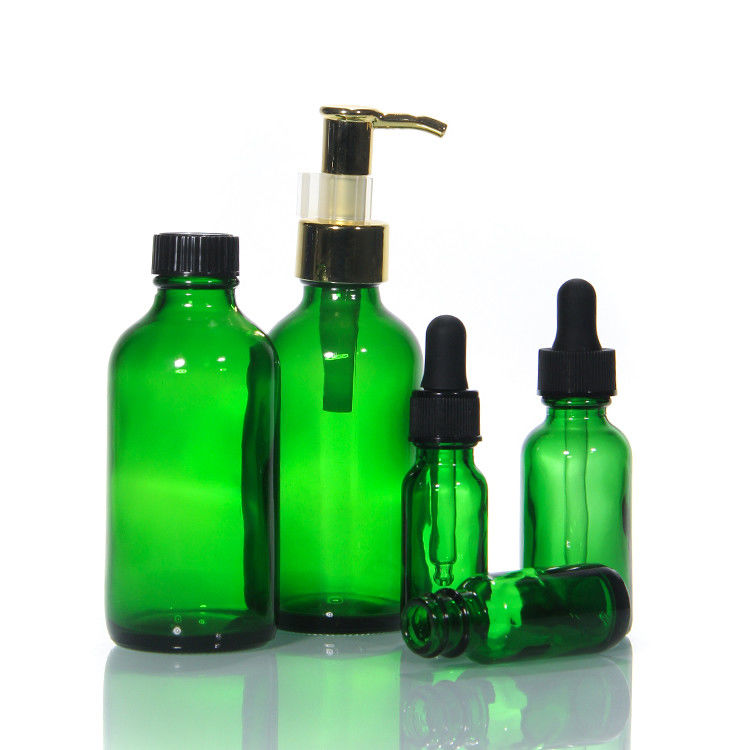 30 ml 50 ml 60 ml 80 ml 100 ml Loção Sero Vidro congelado Fota de óleo corporal com bomba para cuidados com a pele