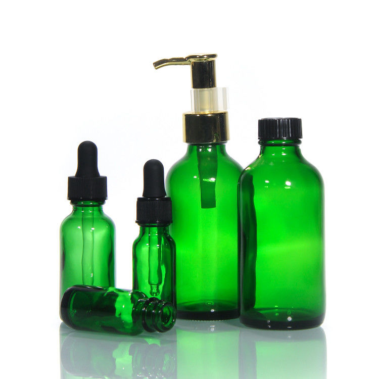 Botalha de vidro de luxo de cor vazia Botalha de vidro com loção de bomba Botalhas de vidro cosméticos