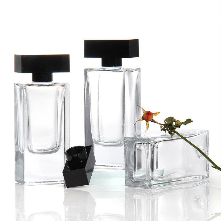 Garrafa de 30 ml 50 ml 75 ml 100 ml Vazio Luxúria Flat Square Spray Frutas Perfumadas