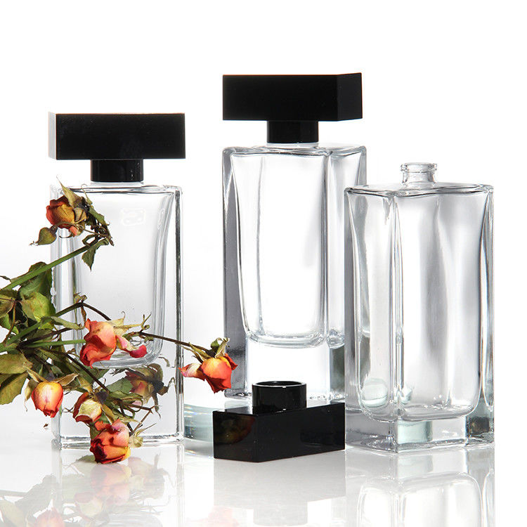 Garrafa de 30 ml 50 ml 75 ml 100 ml Vazio Luxúria Flat Square Spray Frutas Perfumadas
