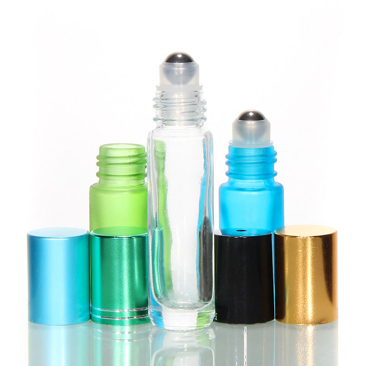 Nova garrafa de óleo essencial de vidro rolante bola de aço garrafa de rolante de 10 ml rolante de âmbar rolante de perfume