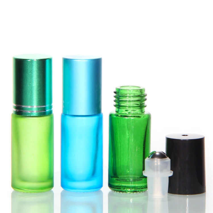 Nova garrafa de óleo essencial de vidro rolante bola de aço garrafa de rolante de 10 ml rolante de âmbar rolante de perfume